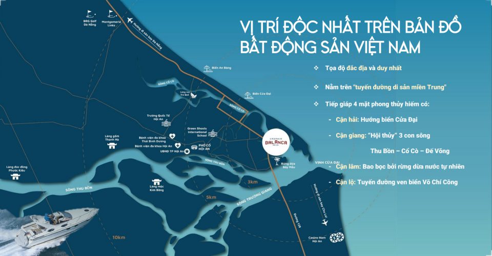 Vị trí dự án khu đô thị Casamia Balanca Hội An
